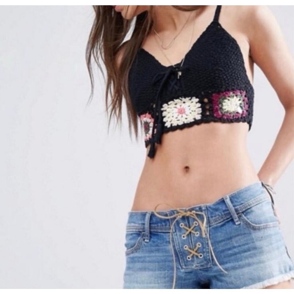 Hollister Crochet Knit Top